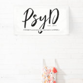 Gepersonaliseerde Elegant PsyD Doctor in de Psycho Spandoek (Insitu)