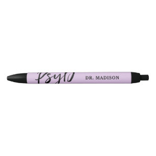 Gepersonaliseerde Elegant PsyD Doctor in de Psycho Zwarte Inkt Pen