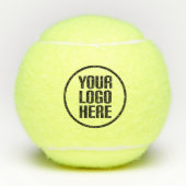 Gepersonaliseerde Elegant Script Company Branded S Tennisballen (Voorkant)
