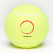 Gepersonaliseerde Elegant Script Naam Bedrijf Tennisballen (Achterkant)