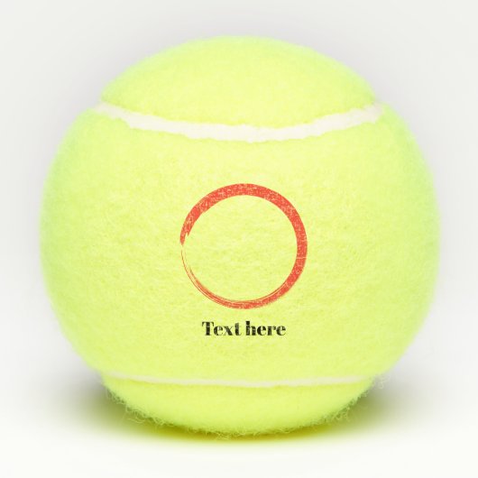 Gepersonaliseerde Elegant Script Naam Bedrijf Tennisballen (Achterkant)