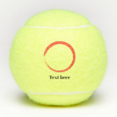 Gepersonaliseerde Elegant Script Naam Bedrijf Tennisballen (Voorkant)