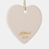 Gepersonaliseerde Elegant Vriendschapsgeschenk Ond Keramisch Ornament (Rechts)