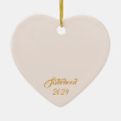 Gepersonaliseerde Elegant Vriendschapsgeschenk Ond Keramisch Ornament (Voorkant)