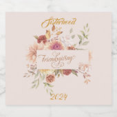Gepersonaliseerde Elegant Vriendschapsgeschenk Ond Sparkling Wijnetiket (Enkel label)