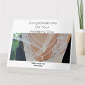 Gepersonaliseerde Elegant Wedding de Kaart van de  (Voorkant)