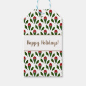 Gepersonaliseerde Elegante Abstracte Rode Rozen &  Cadeaulabel (Voorkant)