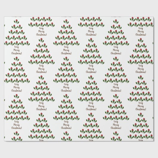 Gepersonaliseerde Elegante Abstracte Rode Rozen Ho Cadeaupapier (Vlak)