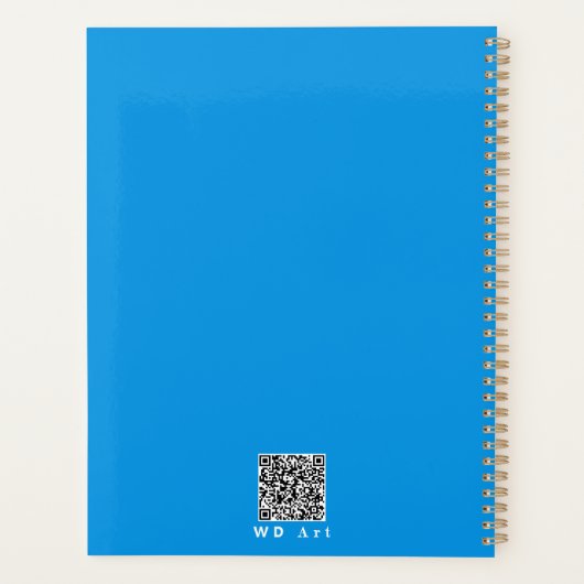 Gepersonaliseerde Elegante Abstracte Vorm & Kleur  Planner (Achterkant)