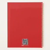 Gepersonaliseerde Elegante Abstracte Vorm & Kleur  Planner (Achterkant)