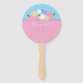 Gepersonaliseerde Elegante Baby Boy Girl Geslacht Handwaaier (Achterkant)