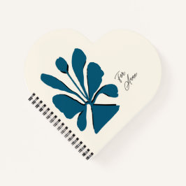 Gepersonaliseerde elegante bloei notitieboek