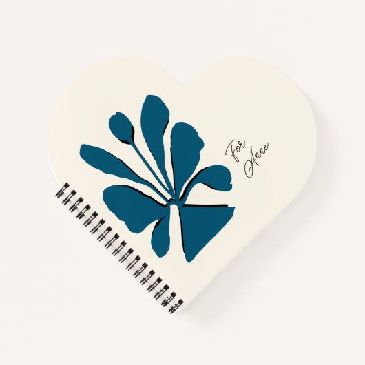 Gepersonaliseerde elegante bloei notitieboek (Voorkant)