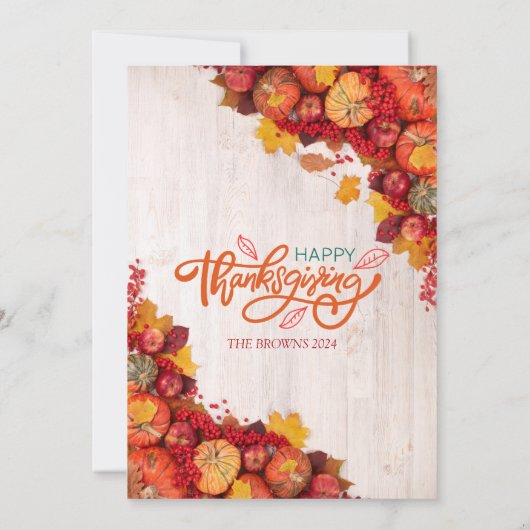 Gepersonaliseerde Elegante Bloemen Botanische Than Kaart (Achterkant)