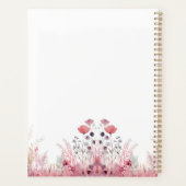 Gepersonaliseerde Elegante Bloemen Schattige Meisj Planner (Achterkant)