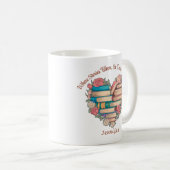 Gepersonaliseerde Elegante Bloemenboeken Mok (Voorkant rechts)