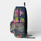 Gepersonaliseerde Elegante Boho Floral Wildflower Bedrukte Rugzak (Rechts)
