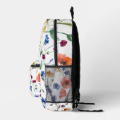 Gepersonaliseerde Elegante Boho Floral Wildflower Bedrukte Rugzak (Rechts)