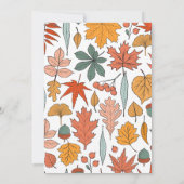 Gepersonaliseerde Elegante Botanische Natuur Thank Kaart (Achterkant)