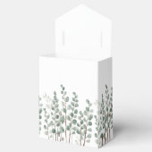 Gepersonaliseerde Elegante Botanische Trouwgunstbo Bedankdoosjes (Geopend)