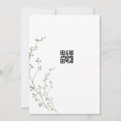 Gepersonaliseerde elegante bruiloft uitnodiging (Achterkant)