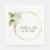 Gepersonaliseerde elegante cocktail party servette servet (Voorkant)