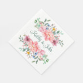 Gepersonaliseerde elegante cocktail party servette servet (Hoek)