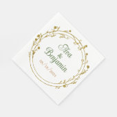 Gepersonaliseerde elegante cocktail party servette servet (Hoek)