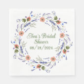 Gepersonaliseerde elegante cocktail party servette servet (Voorkant)