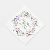 Gepersonaliseerde elegante cocktail party servette servet (Hoek)