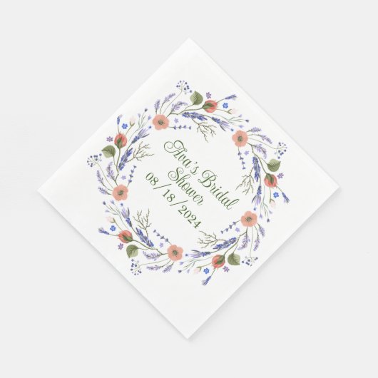 Gepersonaliseerde elegante cocktail party servette servet (Hoek)