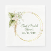 Gepersonaliseerde elegante cocktail party servette servet (Voorkant)