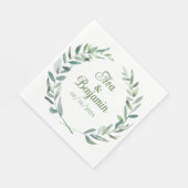 Gepersonaliseerde elegante cocktail party servette servet (Hoek)