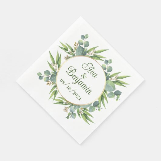 Gepersonaliseerde elegante cocktail party servette servet (Hoek)