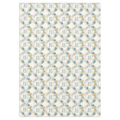 Gepersonaliseerde Elegante Ei Bloemen Pasen Tafelkleed (Voorkant)