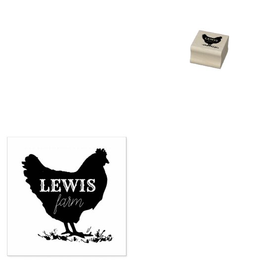 Gepersonaliseerde elegante eierstempel rubberstempel (Gestempeld)