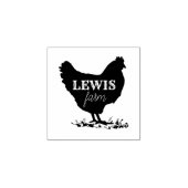 Gepersonaliseerde elegante eierstempel rubberstempel (Afrduk)