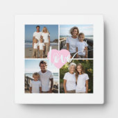 Gepersonaliseerde elegante Familie 4 foto liefde h Fotoplaat (Voorkant)