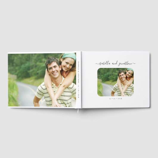 Gepersonaliseerde elegante foto gastenboek (Volledig)