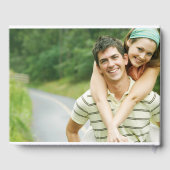 Gepersonaliseerde elegante foto gastenboek (Achterkant)