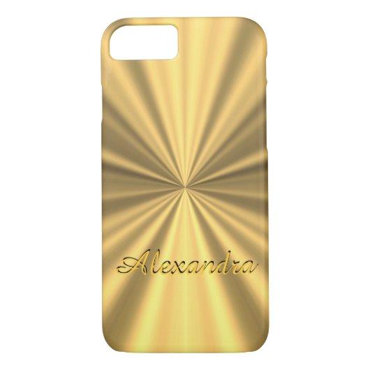 Gepersonaliseerde elegante gouden kerkkregel Case-Mate iPhone case (Achterkant)