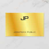 Gepersonaliseerde Elegante Gouden Kijk Moderne Mon Visitekaartje (Voorkant)