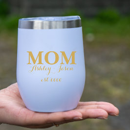 Gepersonaliseerde elegante gouden mama est moederd