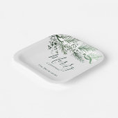 Gepersonaliseerde Elegante Hand getrokken Pine Ker Papieren Bordje (Gebogen)