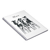 Gepersonaliseerde, elegante heksen wijn avond, mod notitieboek (Rechterzijde)