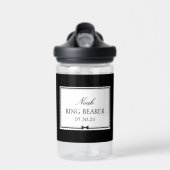 Gepersonaliseerde Elegante Klassieke Bowtie Ring D Waterfles (Voorkant)