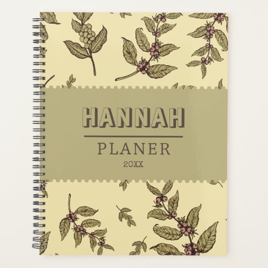 Gepersonaliseerde elegante klassieke en rustieke g planner (Voorkant)