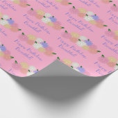 Gepersonaliseerde Elegante Kleurrijke Daisy Bloeme Cadeaupapier (Hoek)