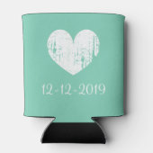 Gepersonaliseerde elegante koelbox voor groene mun blikjeskoeler (Achterkant)