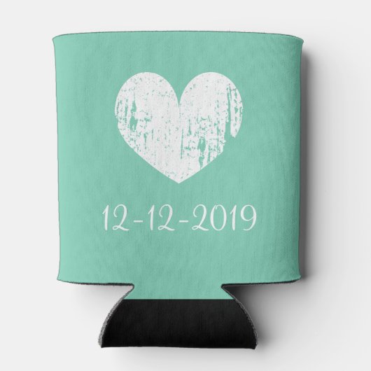 Gepersonaliseerde elegante koelbox voor groene mun blikjeskoeler (Achterkant)